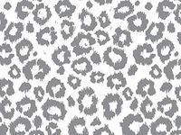 Silver Leopard Print Design Gift Grade Tissue Paper Sheets - 15" x 20" Choose Package Amount (120)