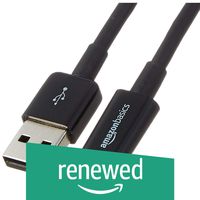 AmazonBasics USB Type-C to USB-A 2.0 Male Charger Cable - 9 Feet (2.7 Meters) - Black (Renewed)