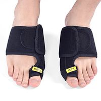 MYDETOE 1 Pair Toe Night Corrector Separator Bunion Splint Hallux Valgus Straightener Feet Care (Color: Black)
