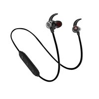X5 Bluetooth Magnetic Wireless Earbuds with Build-in Microphone and Noise Cancelling. Sports Earphones for Workout and Running (Black)