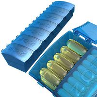 4Thought Med Manager Weekly, Extra Large Pill Organizer, XXL, 7 Day, High Quality