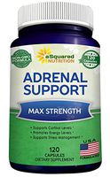 Adrenal Support & Cortisol Manager Supplement (120 Capsules) - Adrenal Health w/Vitamin C Complex Pills to Support Fatigue & Calm Stress Relief - Ashwagandha, L-Tyrosine, Rhodiola & Ginseng