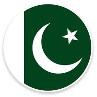 2 x 10cm/100mm Pakistan Flag Vinyl SELF ADHESIVE STICKER Decal Laptop Travel Luggage Car iPad Sign Fun #9087
