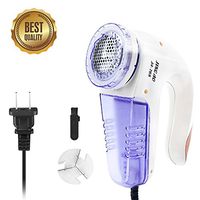Lint Remover, Portable Electric Fabric Clothes Furniture Shaver, Sweater Pill Defuzzer, Remove Pills Balls Bobbles from Clothing, Carpet, Curtain, Extra Replacement Blade and Brush