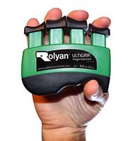 Rolyan Ultigrip Finger Exercisers, Green, 5-Pounds, Finger & Grip Strengthener for Physical Therapy, Ergonomic Hand Workout Aid, Portable Hand Exerciser for Home, Clinic, Rehabilitation