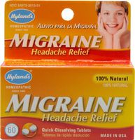 Hyland's Migraine Headache Relief -- 60 Quick Dissolving Tab - 2pc