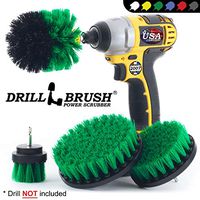 Cleaning Supplies - Kitchen Accessories - Drill Brush - Stove - Oven - Sink - Backsplash - Flooring - Cast Iron Skillet - Spin Brush - Dish Brush - 4 Drill Powered Kitchen Brush - Tile - Grout Cleaner