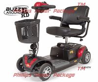 Golden Technologies - Buzzaround XLHD - Travel Scooter - 4-wheel - Red