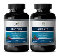 Digestive Supplement - Grape Seed Extract - Grape Seed Extract 100 mg Powder - 2 Bottle 60 Capsules