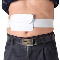 BIHIKI G Tube Holder,PEG Tube Bag Cover,Catheter Protector Fixation Dialysis Device,38.6"x2",White