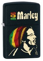 Zippo Bob Marley Pocket Lighter with Deep Matte Finish