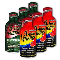 5 Hour Energy, 3 Extra Strength Strawberry Watermelon + 3 Pomegranate, 6 Count
