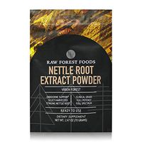 RAW Forest Foods - Stinging Nettle Root Extract Powder (65 Grams) - 50:1 Potency to Support Prostate Health, Enhance Sexual Activity and Testosterone Boost, and Fight Hair Loss - Vegan