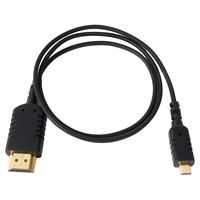 Came-TV 2 Foot Flexible and Ultra-Thin HDMI Type A-D Cable for Gimbal Use,Feild Monitor,DSLR Video Camera/Camcorder