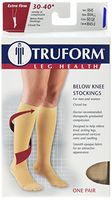 Truform Compression 30-40 mmHg Knee High Stockings Beige, Small, 2 Count