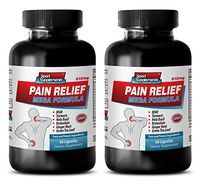 Stress Relief Supplement - Pain Relief MEGA Formula - 610MG - msm Supplement - 2 Bottle (120 Capsules)