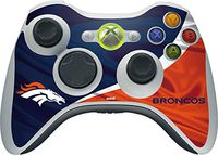 Skinit Decal Gaming Skin for Xbox 360 Wireless Controller - Officially Licensed NFL Denver Broncos Design