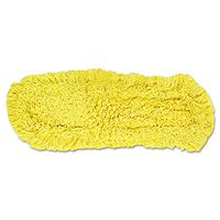 Rubbermaid J15200YEL Trapper Commercial Dust Mop, Looped-end Launderable, 5-Inch x 18-Inch, Yellow
