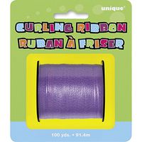UNIQUE PARTY Curling Ribbon Roll (100 Yards) (100 Yards) (Purple)