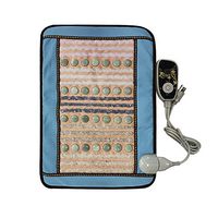 PHYMAT Far Infrared Jade Heating Pad with 5 Color Amethyst - FIR Therapy Mat - FDA Registered - Adjustable Temp Settings (23.5”X16”)