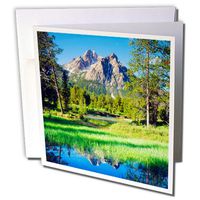 3dRose Greeting Cards, Idaho, Saw tooth Wilderness (gc_205483_1)