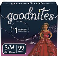 Goodnites Bedwetting Underwear for Girls, S/M, 99 Ct, Stock Up Pack (Packaging May Vary)