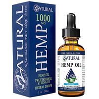 1,000mg Zatural Hemp Oil Drops: Hemp Seed Oil for Pain Relief, Anxiety, Stress, Relaxation, Better Sleep and Mood – Natural, Anti Inflammatory and Immune Support. (1,000mg Peppermint)