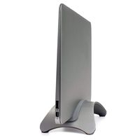 kilofly Arc Universal Adjustable Space Grey Aluminum Vertical Laptop Desk Stand
