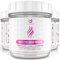 Multi Collagen Peptides Powder – #1 Dissolving Collagen Powder Type I,II,III,V & X with Biotin & Vitamin C – Anti-Aging, Healthy Hair, Skin & Nails - Keto & Paleo Friendly Protein - Unflavored