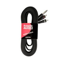 Acoustic Audio A25TR 25 Foot Dual RCA to TRS 1/4" Jack Pro Audio Cable