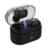 True Wireless Earbuds, Bluetooth Headphones 5.0 w/ Wireless Charging Case Hi-Fi Stereo Bass Sound Earphones Built in Mic IPX5 Waterproof Handsfree for Workout Sports (Black)