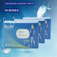 wanzi2 Women Health Tampons - Super Absorbency Pointing Tampons,Unscented, Ducted Tampons Super Absorbency Unscented Comfortable Protection (Blue)