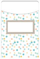 Eureka Library Pockets -Confetti Splash Dots