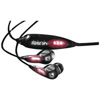 IBLINK BLP3 Earbuds with LED Lights (Black with Pink LED Lights)