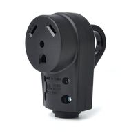 BougeRV 30 AMP RV Receptacle Plug Electrical Plug Adapter with Handle (Female Plug)