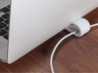 NUOBESTY 2Pcs Laptop Notebook Stand Anti-Slip Durable Silicone Elevation Stand Lightweight Portable Risers for Laptop Tablet Keyboard White