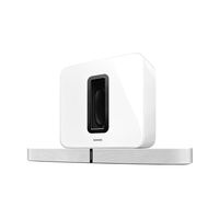 Sonos 3.1 Entertainment Set - Home Theater System with Playbase and Sub (White)