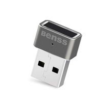 Benss Fingerprint Reader Analyzer for Windows 7 8 10 Hello, Fingerprint Scanner Wireless Biometrics Computer Security Login Lock with WQHL Fido Certification for PC Laptop, 2 Years Warranty Grey