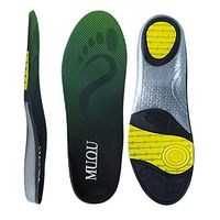 MUOU Sneakers Insoles Inserts Neutral Arch Support Sports Shoes Insole Performance Running Shoes for Women and Men (11-12.5 Women/9-10.5 Men, green)