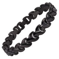 Black Magnetic Bracelet for Men Good for Rheumatoid Arthritis Symptoms Pain Relief Magnetic Therapy 21CM/12MM