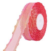 uxcell Festival Gift Box DIY Crafting Packing Decor Ribbon Roll 20 Yards Length Red