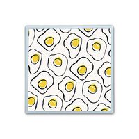 Contact Lens Box Holder Container Case Storage Eyecare Kit -Poached Eggs