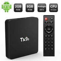Android TV Box Octa Core Amlogic S912, Smart TV Box 2GB RAM 8GB ROM 2.4GHz WiFi, 4K 3D UHD H.265 USB 3.0 Android Box