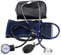 LotFancy Manual Blood Pressure Cuff, Sphygmomanometer and Stethoscope Kit, Professional Blood Pressure Kit, Blood Pressure Monitor Set with Stethoscope, Adult Sized Cuff(10”-16”), Zipper Case Included