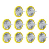 EEMB CR2032 Lithium Battery with Tabs 3V No Leak Lithium Coin Battery with Pin Tabs 3Volt Non Rechargeable Replacement Battery for Watches, Car Remote Key, Alarm Clock Toys