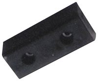 Durable Corporation Rubber Molded Bumper, Rectangular, Horizontal Mount, 2 Holes, 10" Length, 4-1/2" Width, 3" Depth