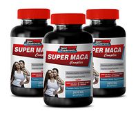 Testosterone Booster Extra Strength - Super MACA Complex - Premium Herbal Supplements - l-arginine and yohimbine - 3 Bottles 180 Capsules