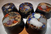 5 large aesthetic QUARTZ CRYSTAL ORGONE ENERGY TB's FOR EMF PROTECTION, HOME OR OFFICE DECORATION, IMPROVED SLEEP makes perfect and complete home system for maximum protection from WiFi and EMF