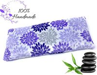 Natural Soothing Aromatherapy Lavender Infused Eye Pillow for Yoga, Sleeping, Meditation, Relaxation, Headache, Stress Relief | Herbal Eye Mask - Purple Fleece - Pack of 1