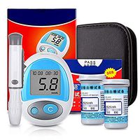 Blood Glucose Monitor Meter, Diabetes Testing Kit with 50 Codefree Test Strips and 50 Lancets - in Mmol/L
